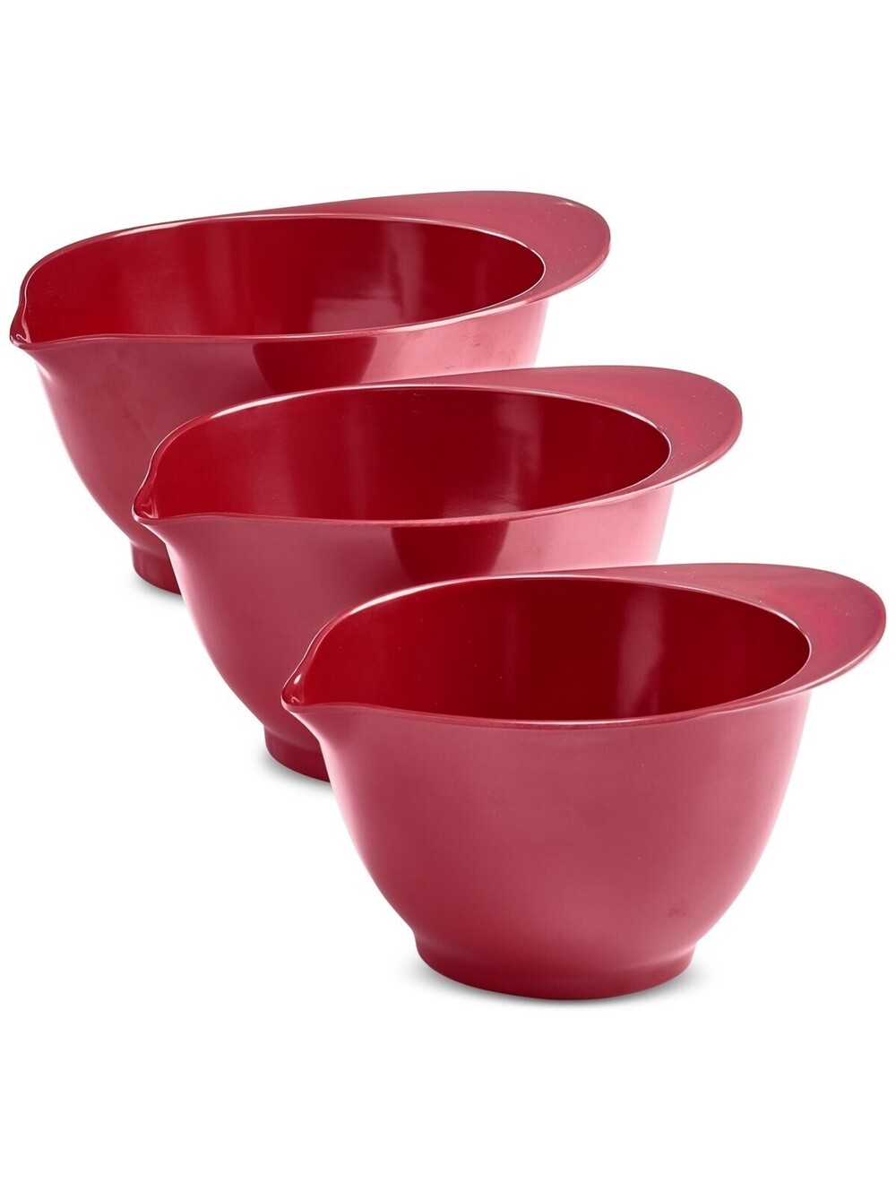 39$ The Cellar Melamine Batter Bowls Set of 3 Red